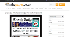 Desktop Screenshot of inthepaper.co.uk